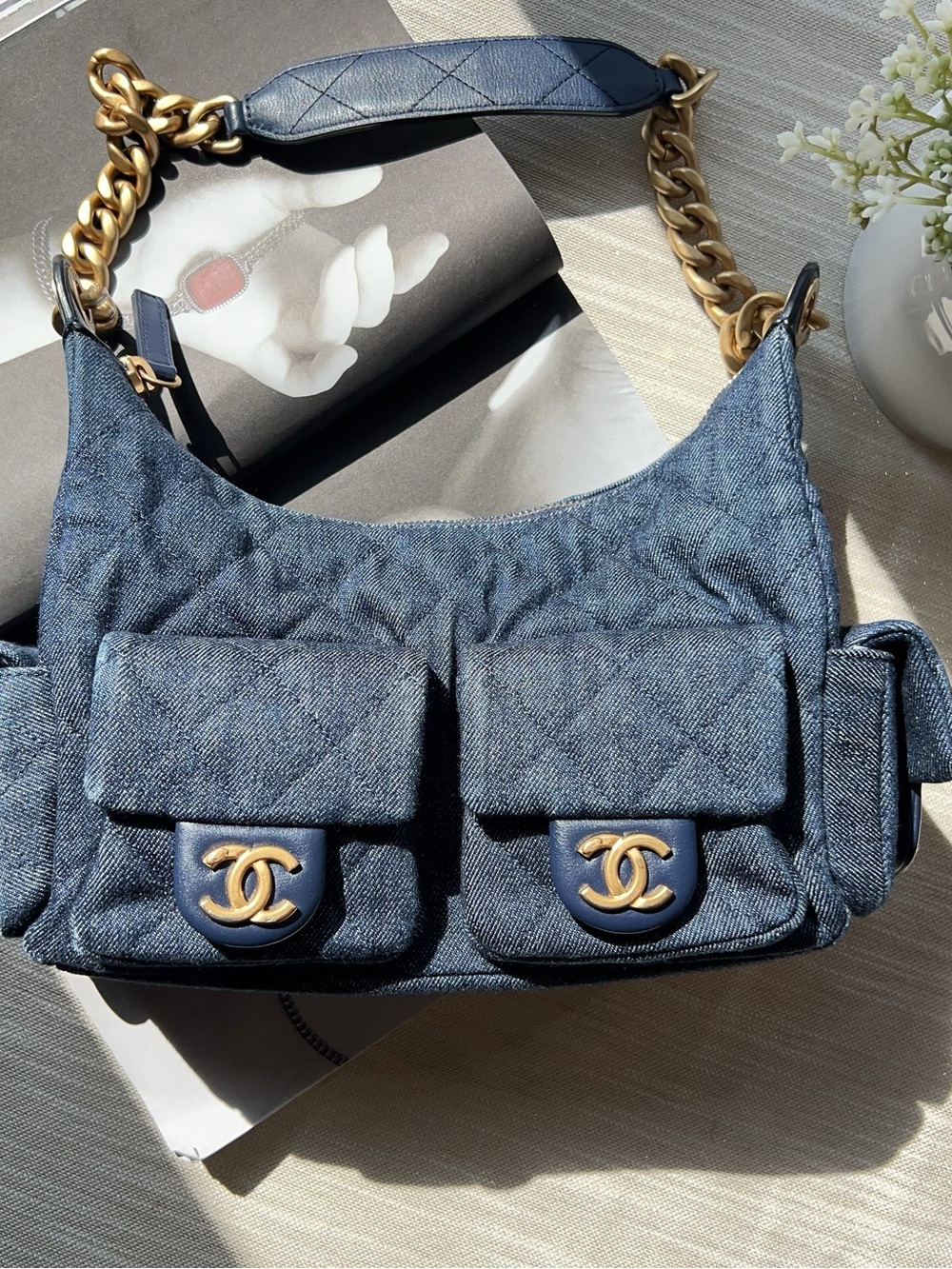 Chanel Large Cargo Hobo Trendy Pockets Hobo